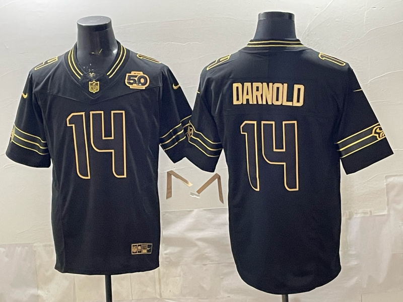 Men 2026 Seattle Seahawks #14 Darnold black Nike Limited NFL Jersey 002->seattle seahawks->NFL Jersey